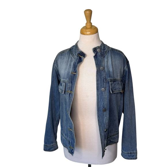 ZYIA Active Denim Snap Front Jacket Blue size XS - Picture 7 of 7